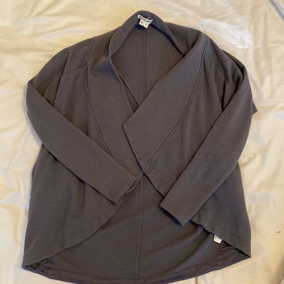 💙 Helmet Lang Gray Open Cardigan - Picture 1 of 3